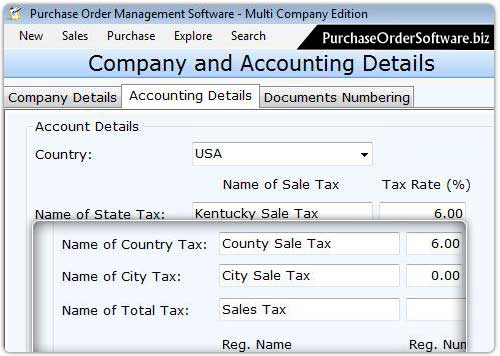 Purchase Order for Multi User screenshot