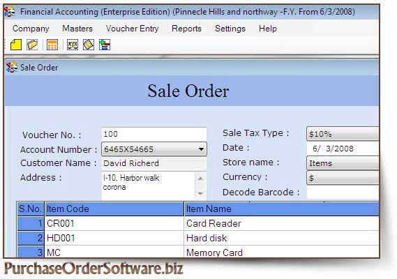 Billing and Accounting Software screenshot