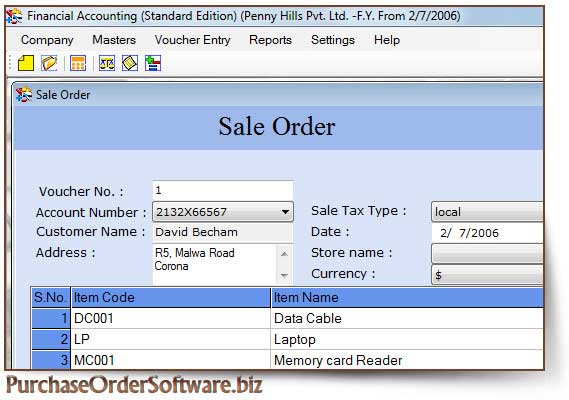 Billing Accounting Management Software screenshot