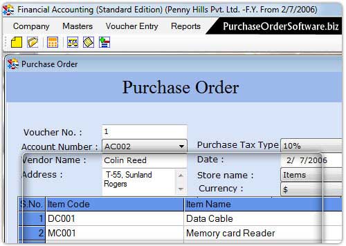 Accounting Management Software screenshot